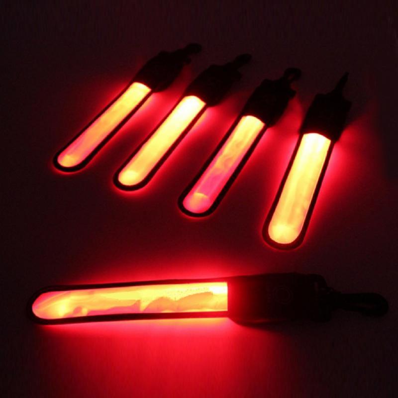 

MagiDeal Backpack Reflective Strip Cycling Hiking Bag LED Reflector Light Night Visible Strap Band Safety Walking Strips