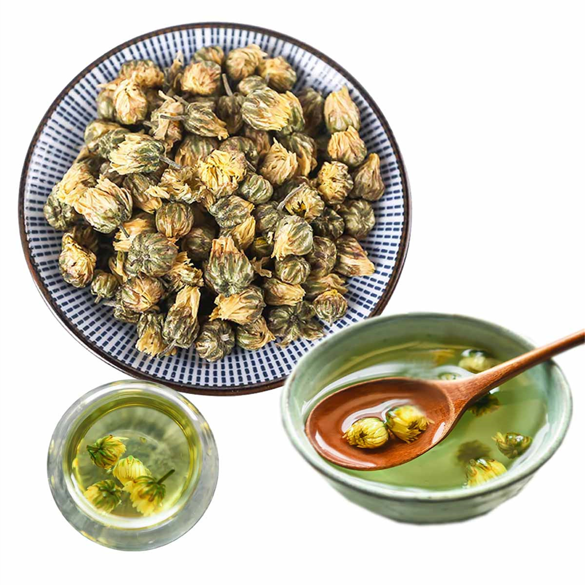 

Hot Chrysanthemum Tea Super Grade Traditional China Hangzhou Flower Tea Wild Reduce Internal Heat Health Care Bulk