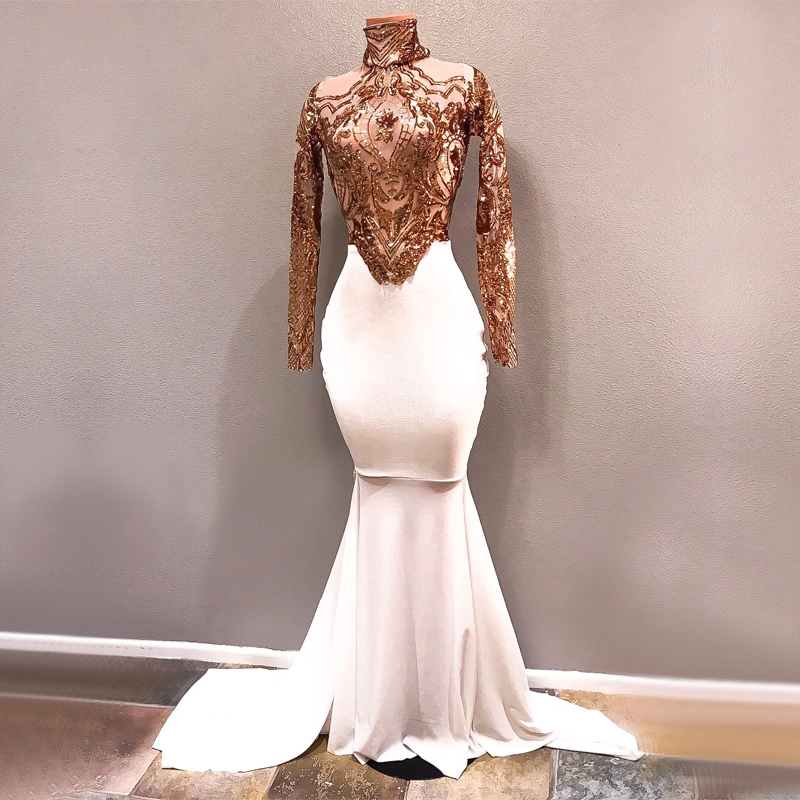long white prom dresses