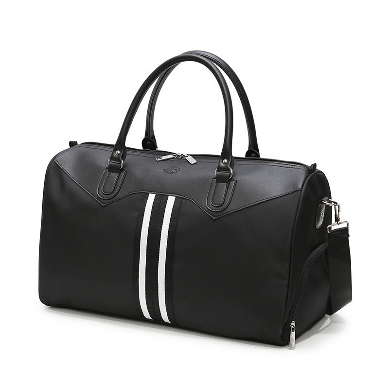 

Short distance large capacity travel bag shoes position travel bag luggage for men and women business people, Black