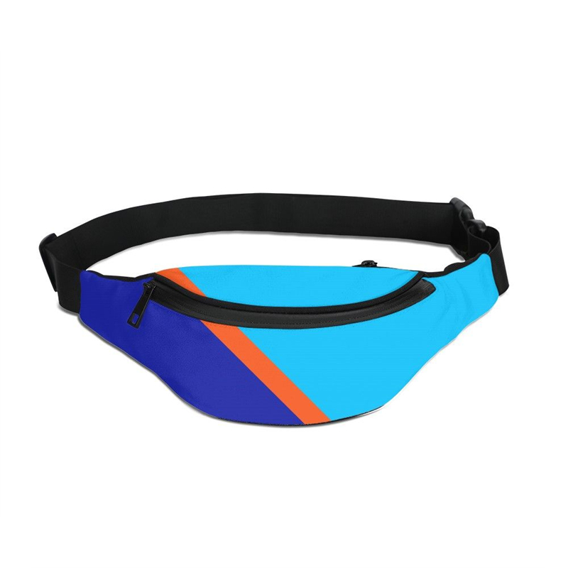 

2020 Vintage Contrast Running Waist Bags For Women Printing Your Own Design Hip Belt Fanny Pack Men Phone Pouch Unisex Chest Bag, Sky blue