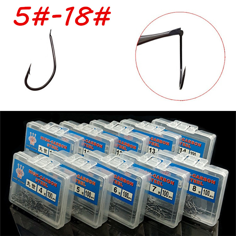 

1000pcs 5#-14# or 7#-18# Maruseigo Hook (No Hole) High Carbon Steel Barbed Fishing Hooks Fishhooks Pesca Carp Fishing Tackle B7_30