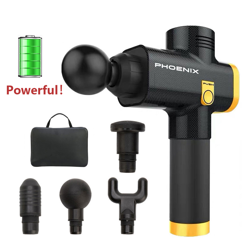 

Protable Massager Gun Handheld Cordless Powerful Chargable Muscle Deep Tissue Massager Guns For Athlete Recovery Muscle Relax