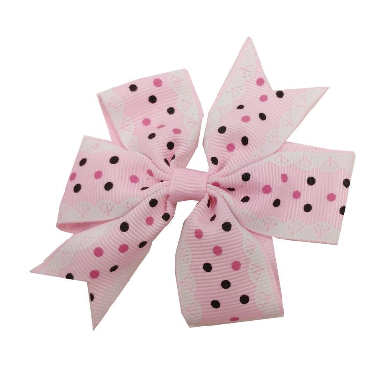 

Toddler Baby Girl Dots Bownot Hairpin Cute Headwear Candy Color Buckle Hair Accessories For Chld Kids Girls Harisgrips, White