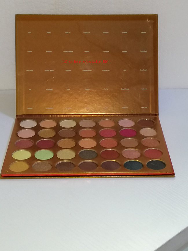 

In stock 35 colors eyeshadow makeup platter BRONZE GOALS Eye Shadow make-up tray DHL free shipping, Multi