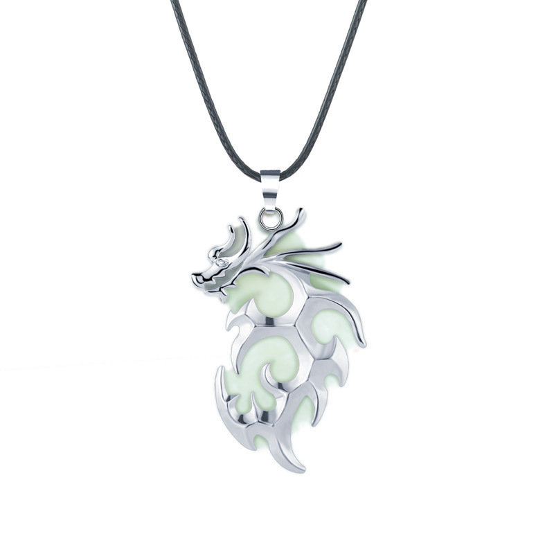 

Luminescence Necklace Dragon Noctilucent Pendeloque Cut Halloween Accessories