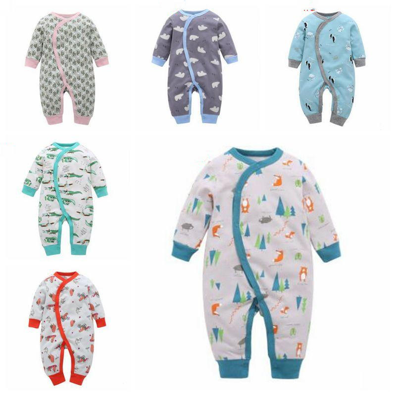 Infant Baby Girls Bodysuit Short-Sleeve Onesie Squirrely Logo Print Jumpsuit Winter Pajamas