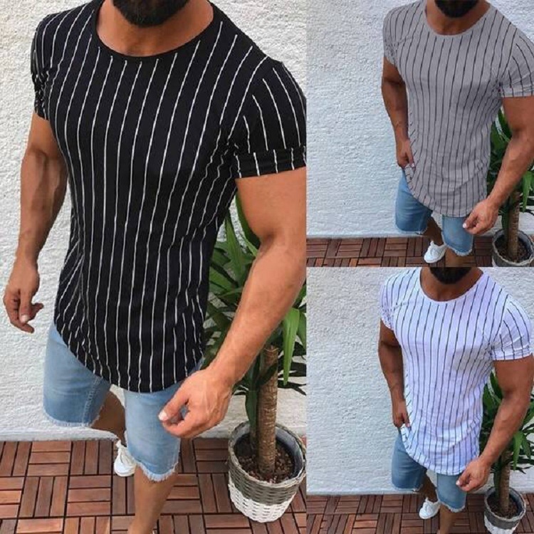 

Brand Designer Fashion Men Slim Fit O Neck Short Sleeve Muscle Tee Shirts Casual T-shirt Tops Blouse Free Shipping, White