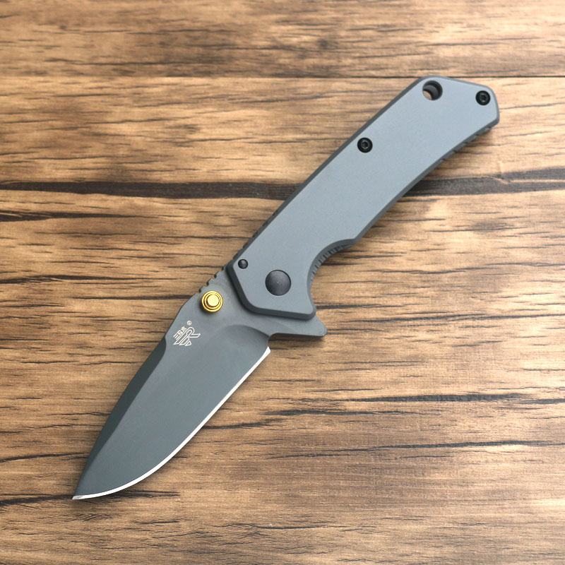 

Sanrenmu SRM 7056LUP-SK 7056 Folding Knife Outdoor Pocket Camping Hunting Survival EDC Tool 8Cr14Mov Blade Folding Knife