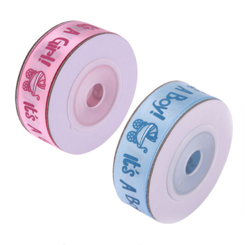 

Design Trim DIY Ribbon Baby Shower Supplies Lovely Birthday Party Stroller Baby Pinafore Blue Pink Polyester