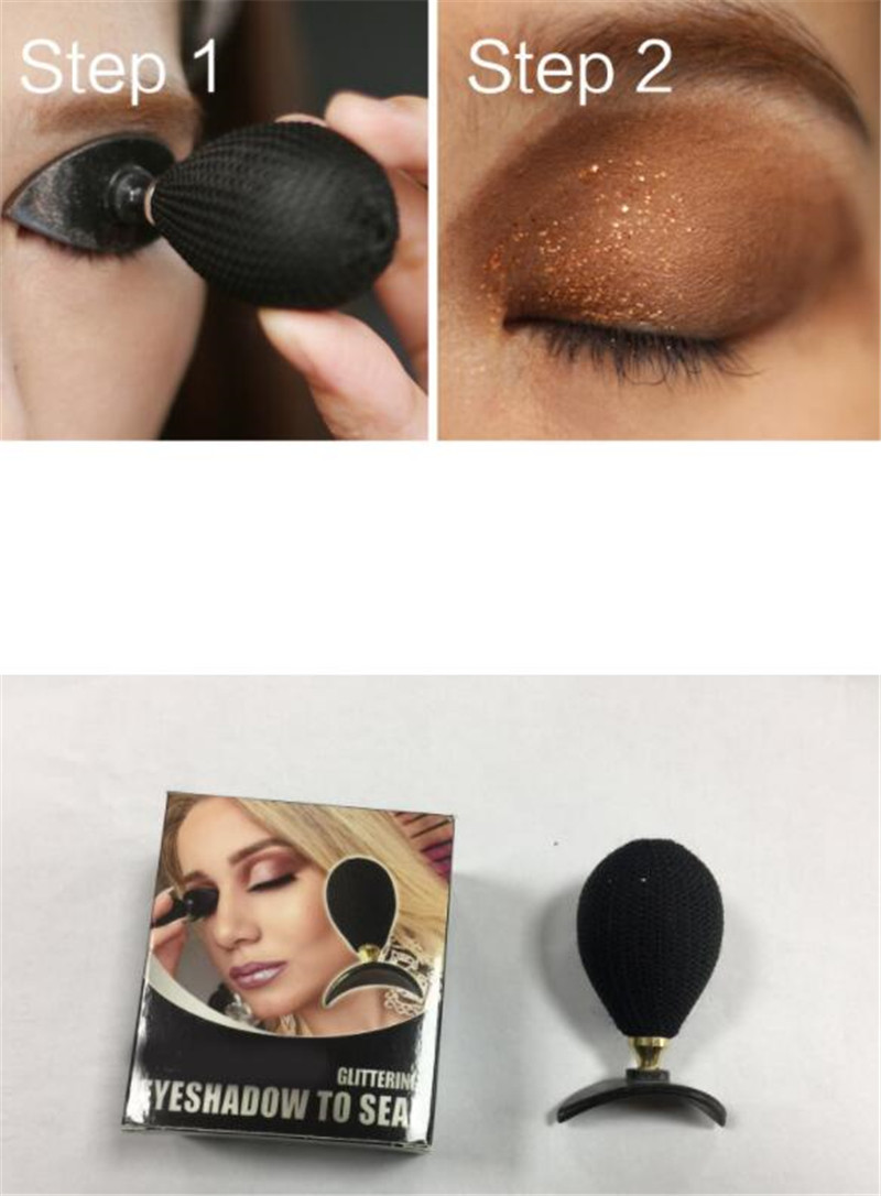 

New Health Mini Lazy Eye Shadow Applicator Silicon eyeshadow stamp crease popular For makeup, Black