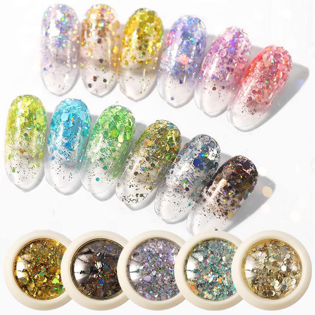 

New Women Fashion Nail Art Manicure Normal Type 1g 3D Decoration Set Nail Sequin Powder