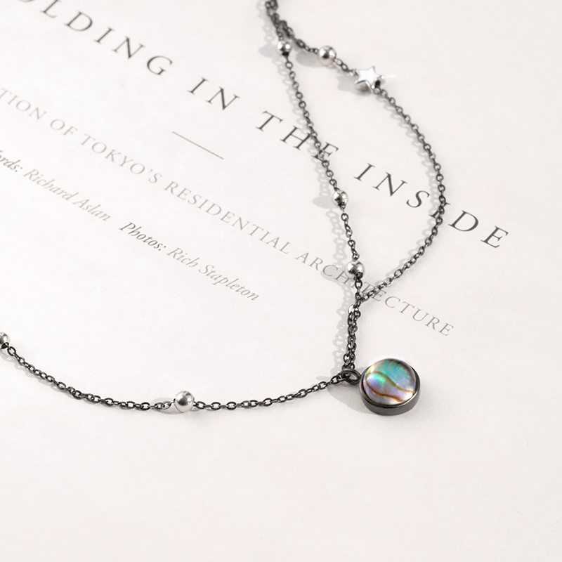 

Thaya Star Planet Space Milky Way 100% S925 Silver Pendant Necklace Galaxy Crystal Black Chain For Women Jewelry Christmas Gift T190703