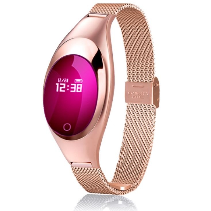

New Women bracket Smart Watch Z18 with Blood Pressure Heart Rate Monitor Pedometer Fitness Tracker watches For Android IOS phone (Retail)
