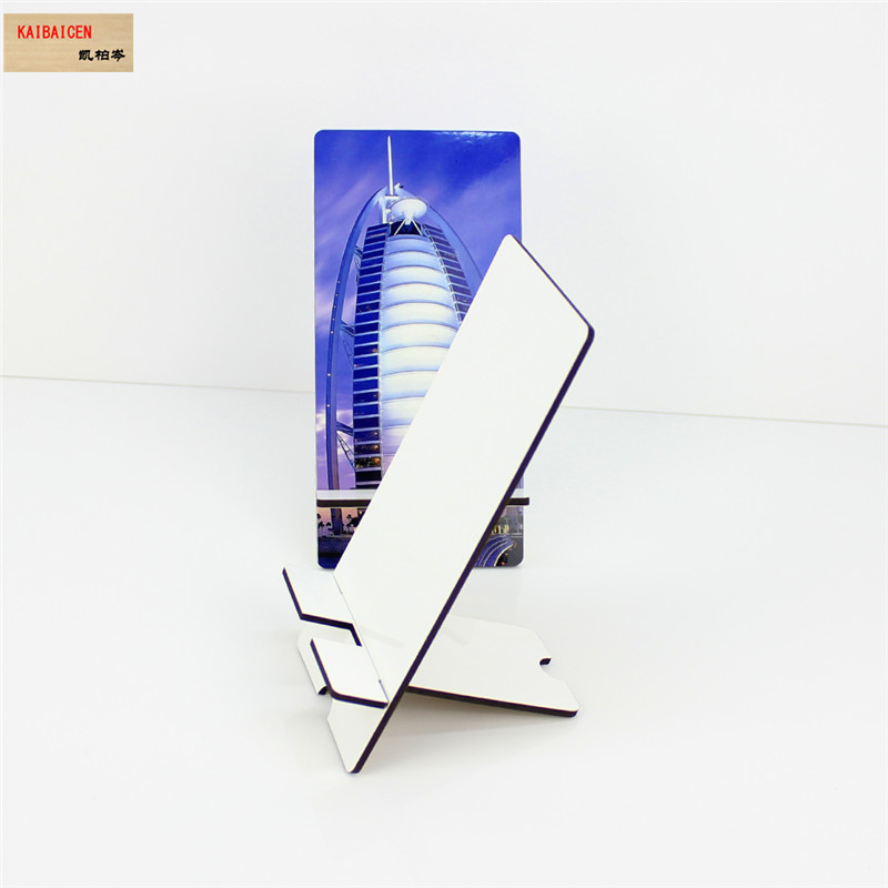 

mobile phone mdf stands holder for sublimation DIY customized blank cellphone universal rectangle stands For All Android Smart phone