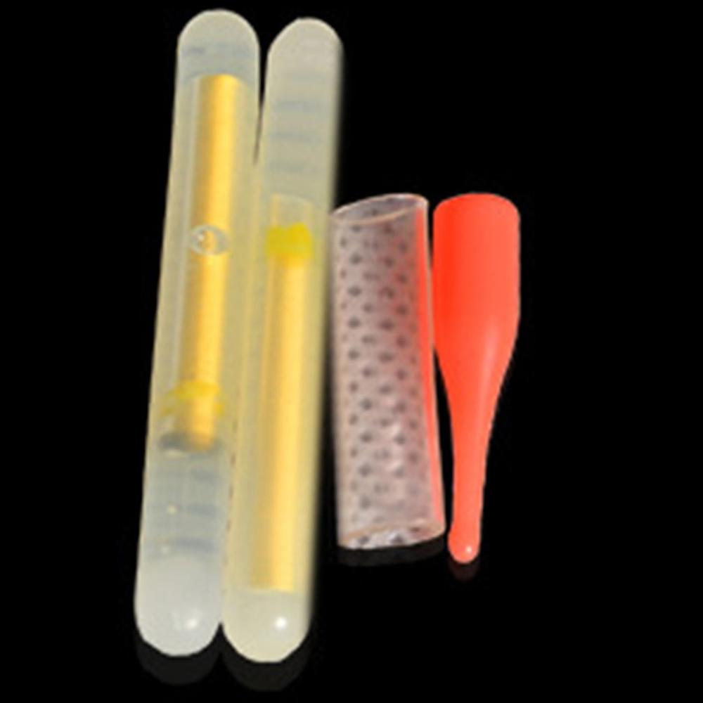 50//25pcs Fishing Fluorescent Lightstick Light Night Float Rod Lights Glow YLW