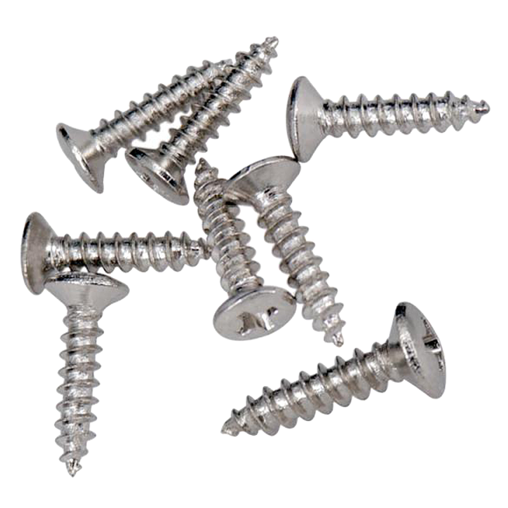 

Durable 50 Pieces Pickguard Mounting Maintenance Screws for Electric Guitar Bass Accessory Parts Silver