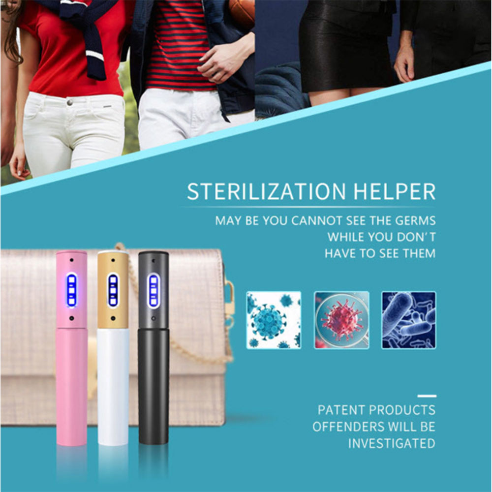 

Handheld UV Sterilizer Lights, Portable UVC LED Sterilizer Disinfection Lamp Wand, USB Ultraviolet Germicidal Light Travel Bactericidal Lamp