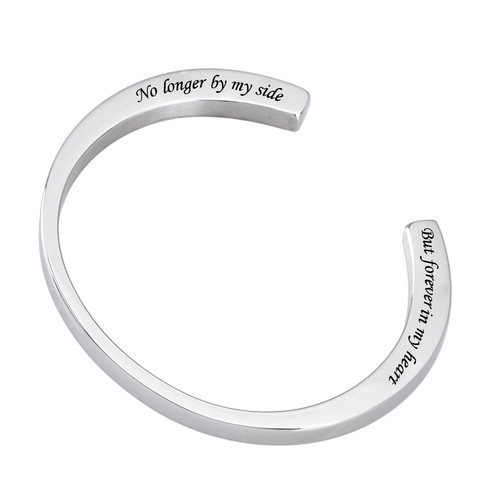 

Fashion Engraved Memorial Urn Bracelet Stainless Steel Cremation Urn Jewelry Charm Bracelet Ashes Memorial Keepsake Jewelry