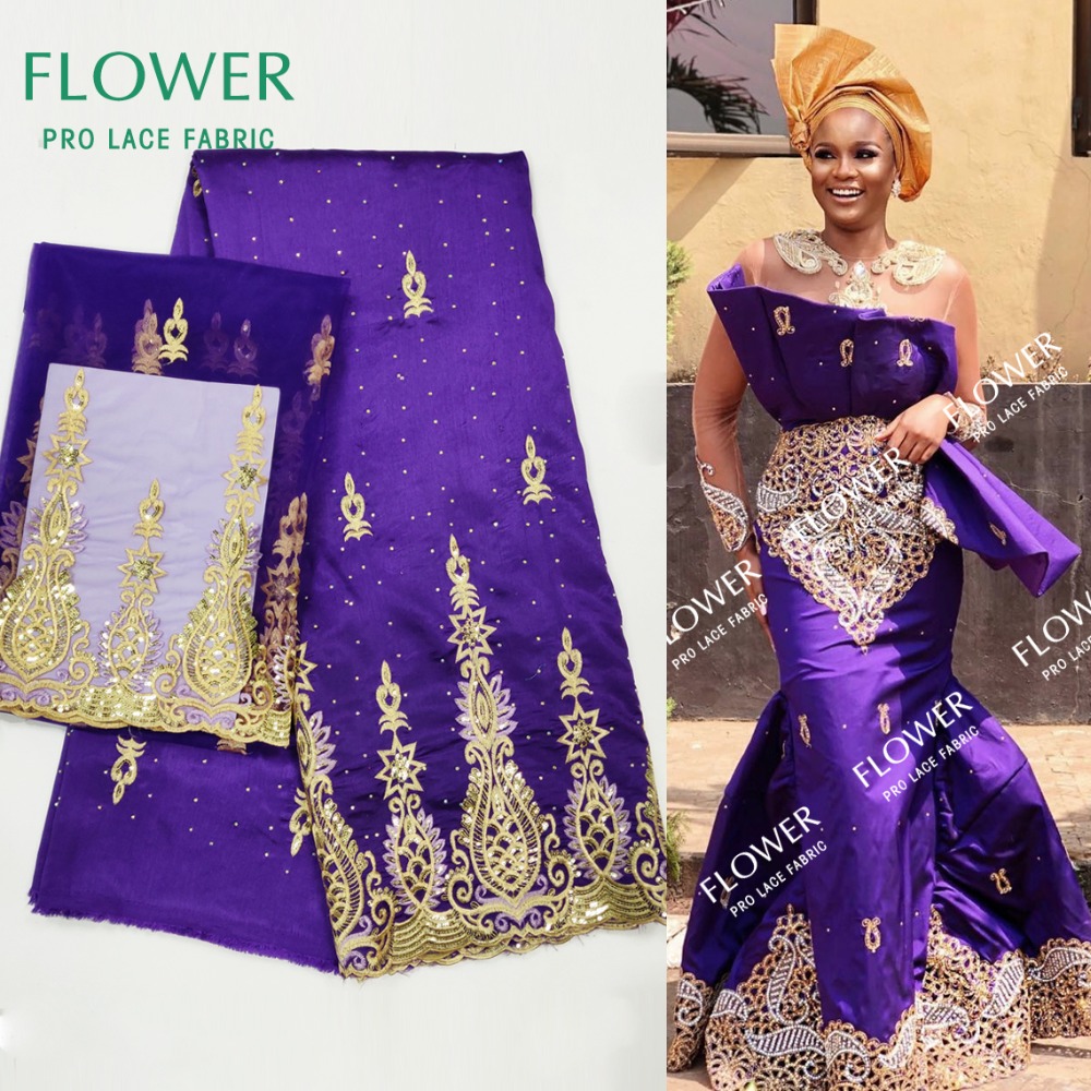 purple and gold african print fabric