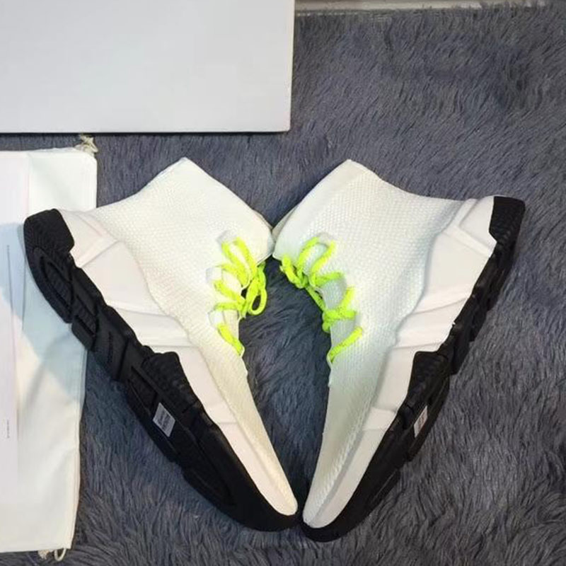 

New Speed Sock Shoes High Quality Speed Sneakers Man Woman Designer Shoes Speed Stretch-knit Mid Boots Size Eur 35-44 Model FD07