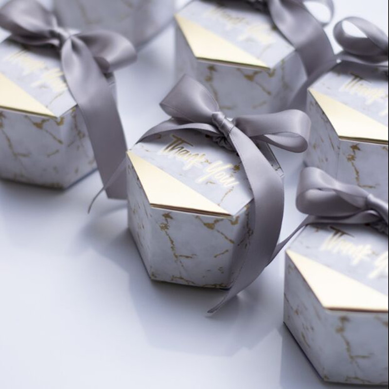 

Thank you New Creative Marbling Candy Boxes Wedding Favors Gifts Box Party Supplies Baby Shower Paper Chocolate Boxes Package