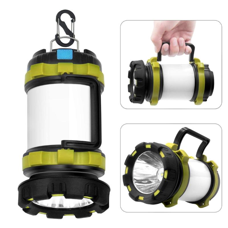 

8000 Lumen USB Rechargeable LED Torch Camping Lantern Water Resistant Outdoor Search for Fish Hunt Searchlight Torch
