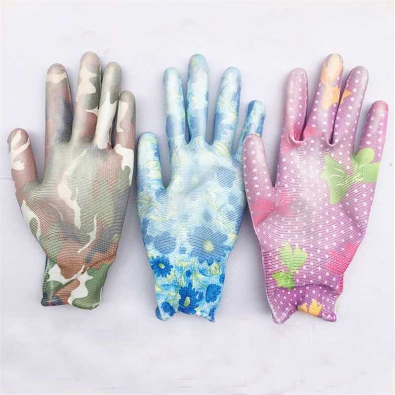 

24Pairs Durable Non-slip gardening Gloves for Garden planting work Gloves with printing hand protecter garden wholesale