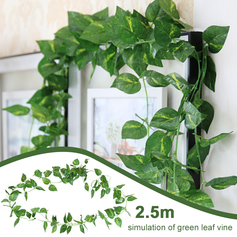 

Artificial Ivy Artificial Vine 2.5m Fabric Plastic Hanging Party Beautiful Room Wedding DIY Home Garden Garlands, Round sea bream