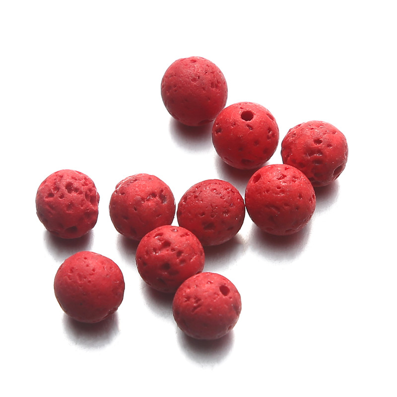 

Wholesale Natural Multcolor Volcanic Lava Stone Round Beads Top quality Round Loose beads ball Jewelry bracelet making DIY, Blue;slivery