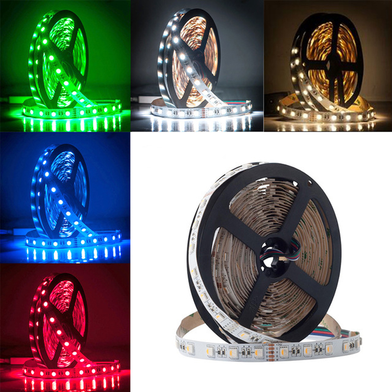 

RGBW LED Strip 5050 4 in 1 Waterproof IP65 IP20 5M 60LED/m DC12V LED Flexible Light Strips Tape Decor