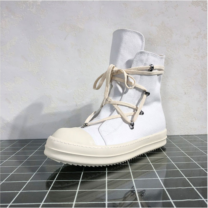 

2021 Spring Man Canvas Shoes Breathable Men Ankle Boots Fashion White Sneakers Men 10#28/20e50, Beige