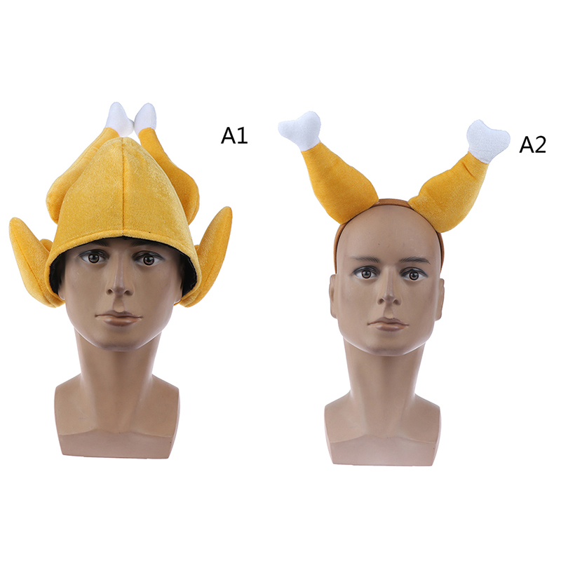 

Novelty Funny Christmas Thanksgiving Cooked Turkey Hat Costume Accessory