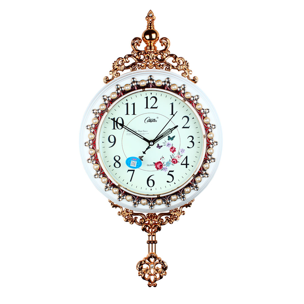 

Large 3d Wall Clock Vintage Living Room Pendulum Clock Wall Decor Shabby Chic Quartz Silent Big Reloj Cocina Gift SC338