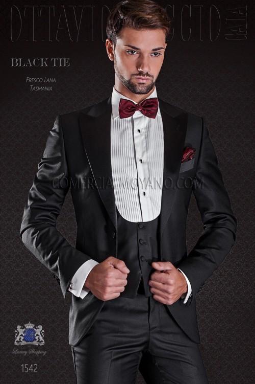 

Classic Peak Lapel Wedding Tuxedos Slim Fit Suits For Men Groomsmen Suit Three Pieces Cheap Prom Formal Suits (Jacket+Pants+Vest+Tie) 519, Same as image