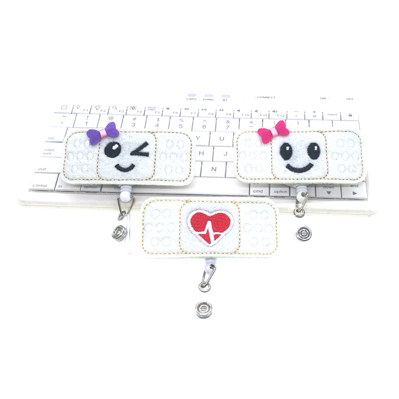 Nurse Badge Reel Holder RN Badge - ID Nameplate Bandage Badge Reel - (white color)Perfect Nurse Gift-image-482134951