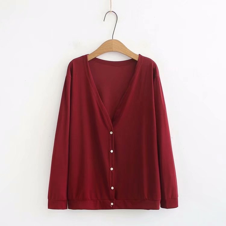 

Plus Size Women Casual Haircut Used Tops Long Mouw Thin Air Conditioning Vests, Red