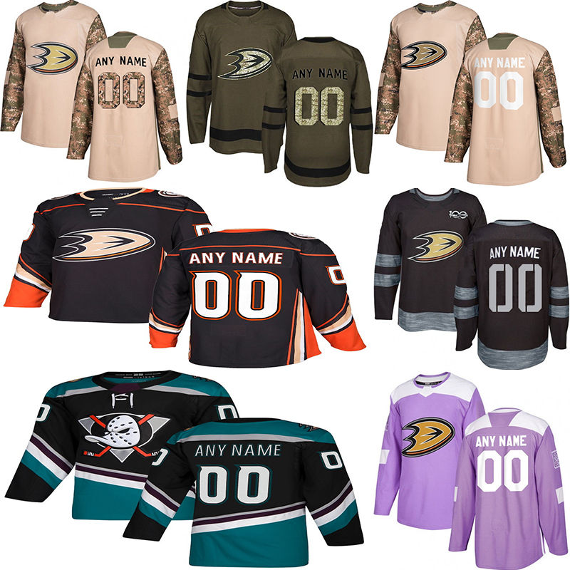 

2019 News Anaheim Ducks Hockey Jerseys Multiple styles Mens Custom Any Name Any Number Hockey Jerseys, Black;red