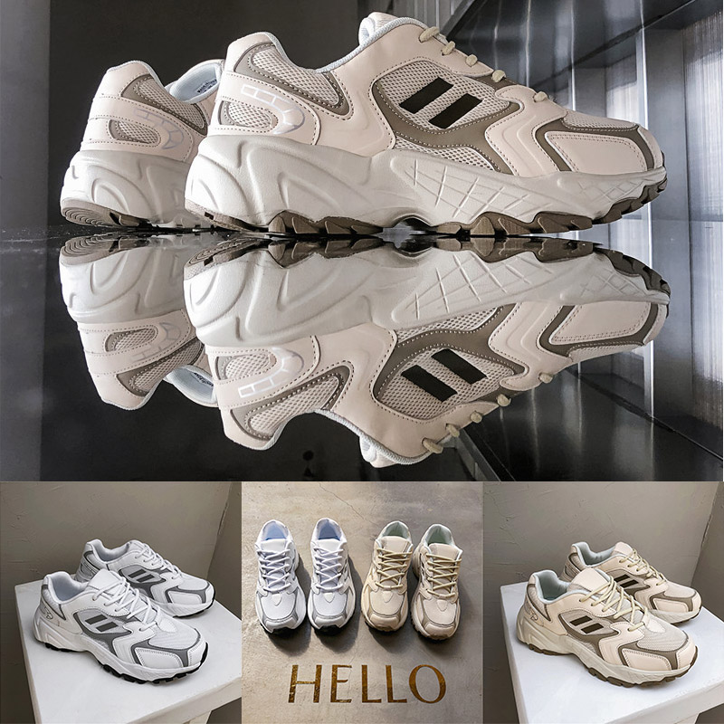 

outdoor walking for men women casual shoes color grey white breathable comfortable soprt style designer sneakers running shoes size 36-44, B1