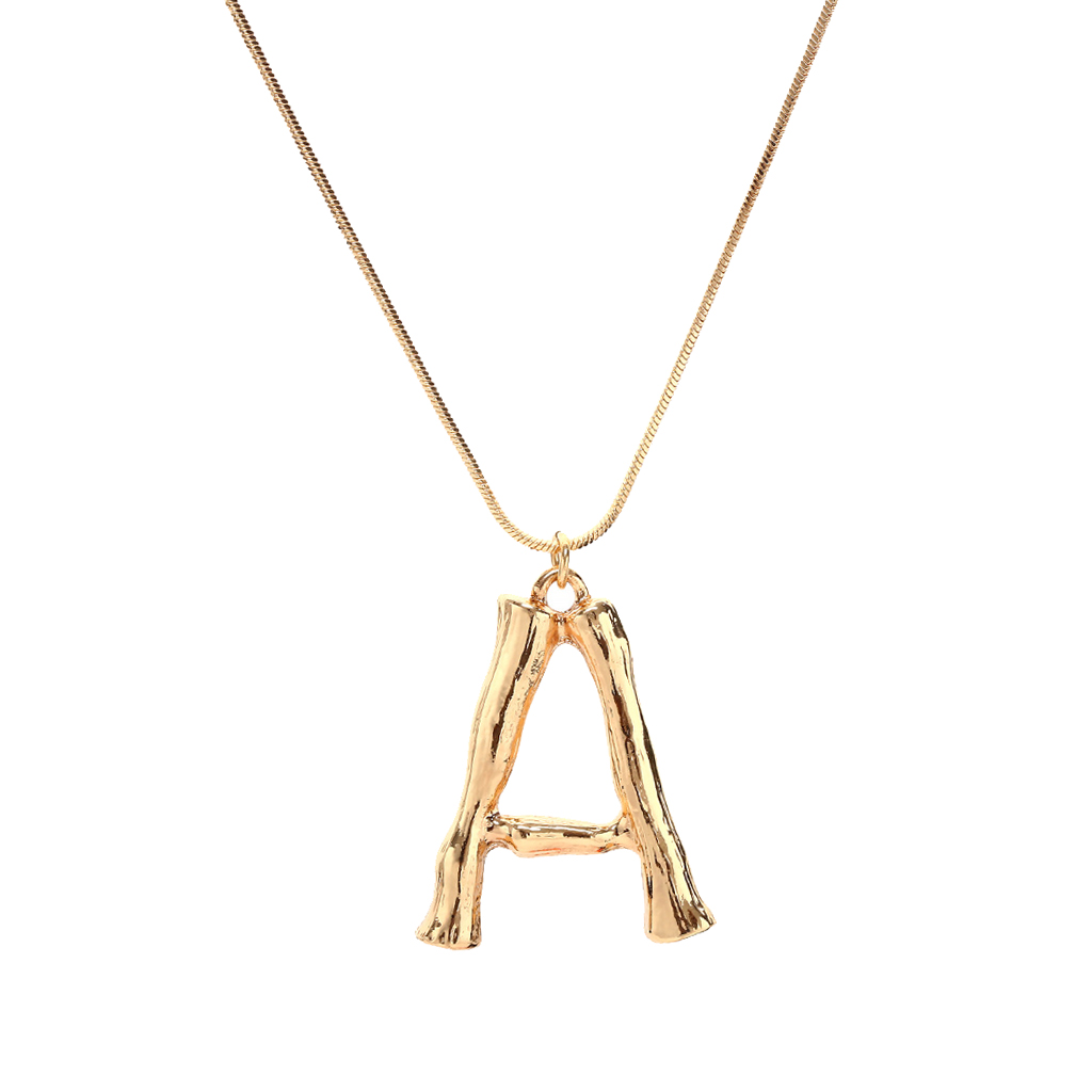 

Dainty Initial Necklace Letters Alphabet Pendant Necklace for Women Mother's Day Gifts - Gold