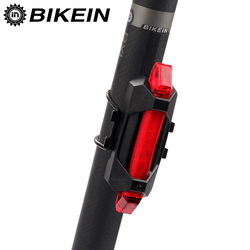 

BIKEIN Cycling Bike Taillight Waterproof Riding Led Rear Light USB Rechargeable Mountain Bike Taillamp Road Bicycle Lights