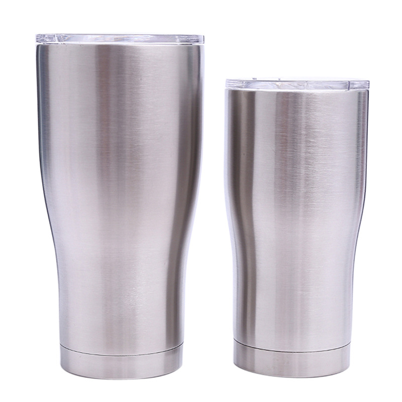 Dimensioni portatile resistente in acciaio inossidabile Coperchio Mug campeggio Coppe tazza di t/è Bere caff/è della birra per la corsa