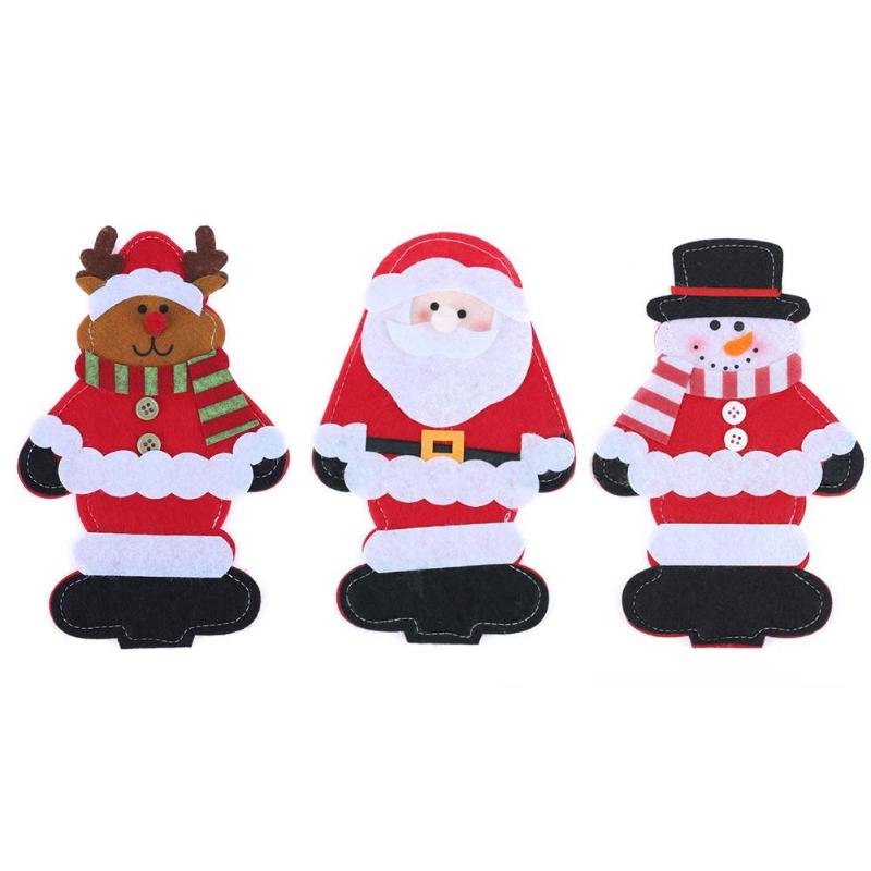 

Christmas Knife Fork Bags Tableware Christmas Decorations Dinnerware