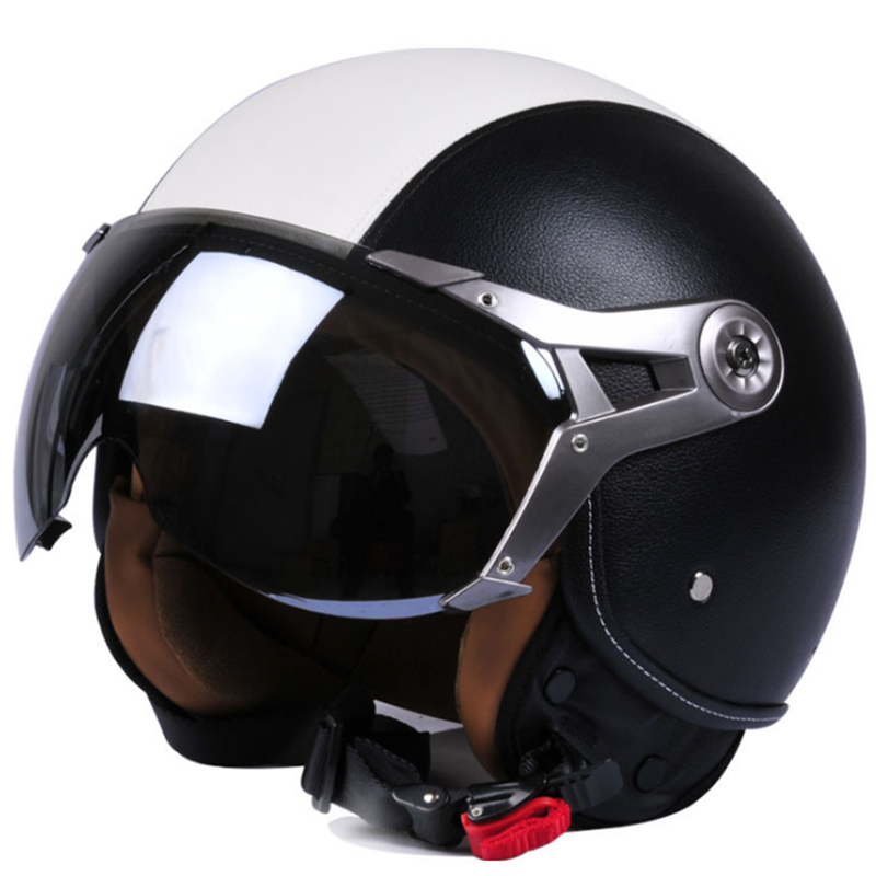 

Helmet motorcycle open face capacete para motocicleta cascos para moto racing GXT motorcycle vintage helmets, Black red