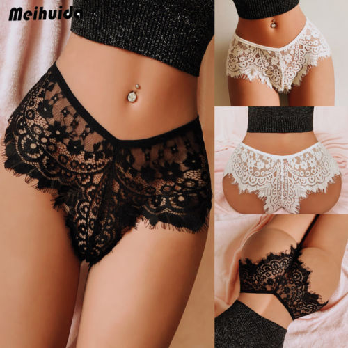 

Sexy Women Underwear Bottoms Lace Lingerie Exotic Pants, Black