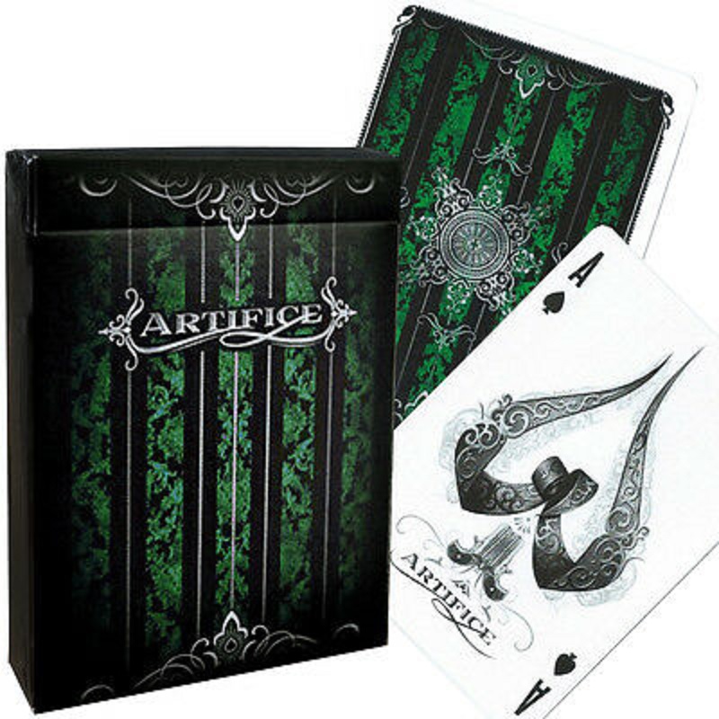 

Ellusionist Green Artifice Playing Cards Deck USPCC Collectible Poker Magic Card Games Magic Tricks Props for Magician