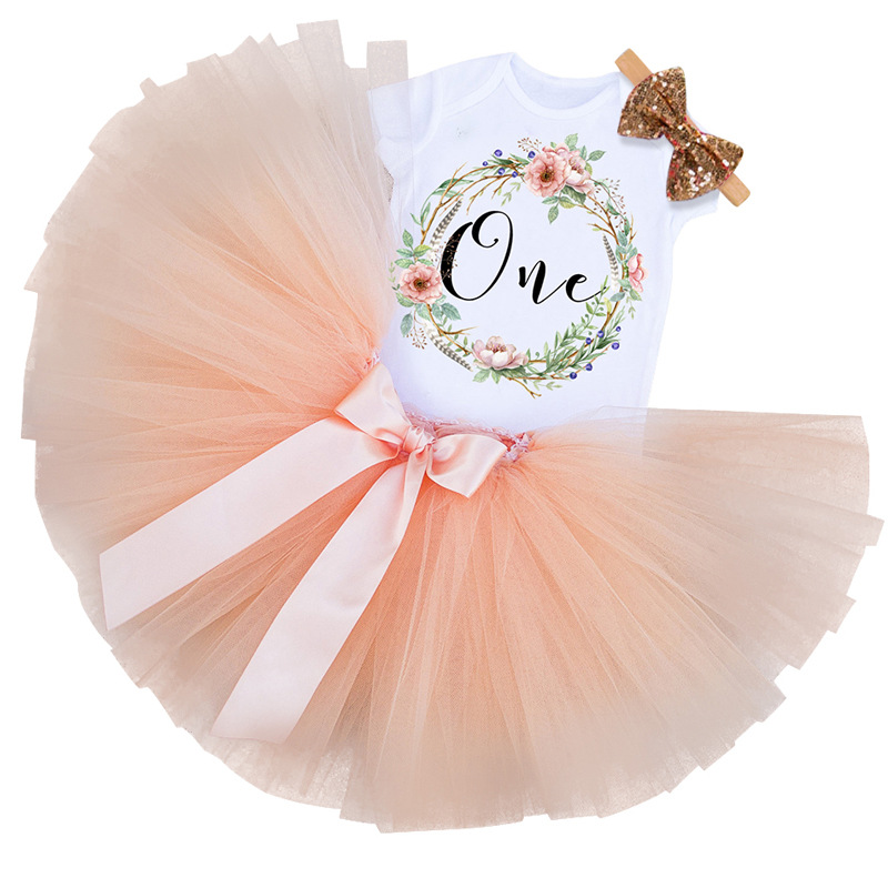 Baby Girl Clothesn 1Year Birthday Princess First Party Tutu Dress Newborn Christening Baptism Outfits Costume Girls Kids Dresses XF71-image-440942468