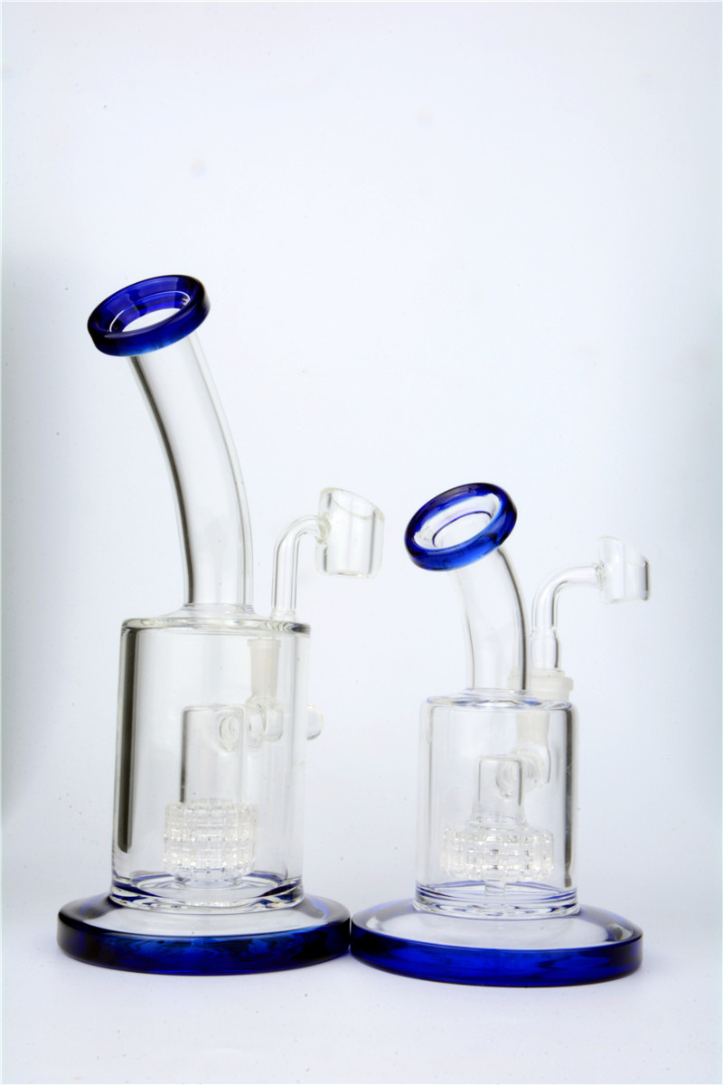 

Thick Dabber Glass Bongs Water Pipes Heady heavy Bong two size stereo matrix Perc Oil Rig Triple Percolator 14mm Dab Rigs With banger