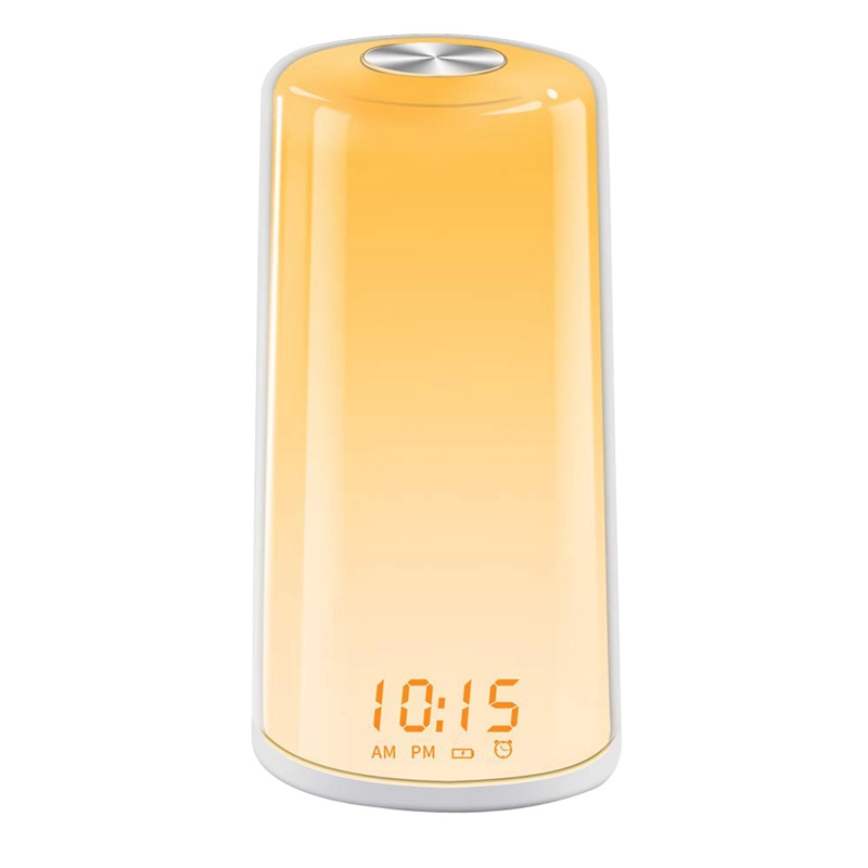 

Sunrise Alarm Clock Press-Sensitive Beside Lamp with Dimmable Warm White Night Light for Living Room Bedroom(EU Plug