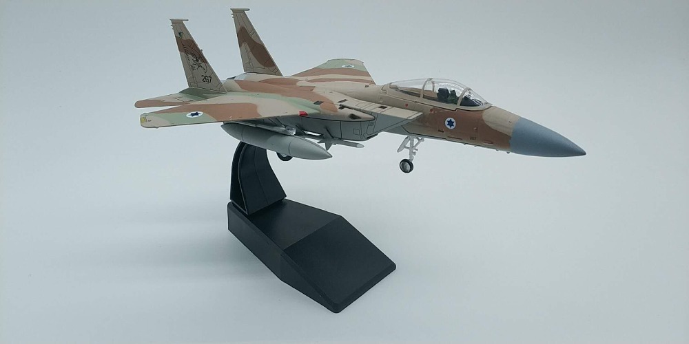 1/100 Scale Israel Air Force IAF F 15 Military Eagle Fighter Diecast